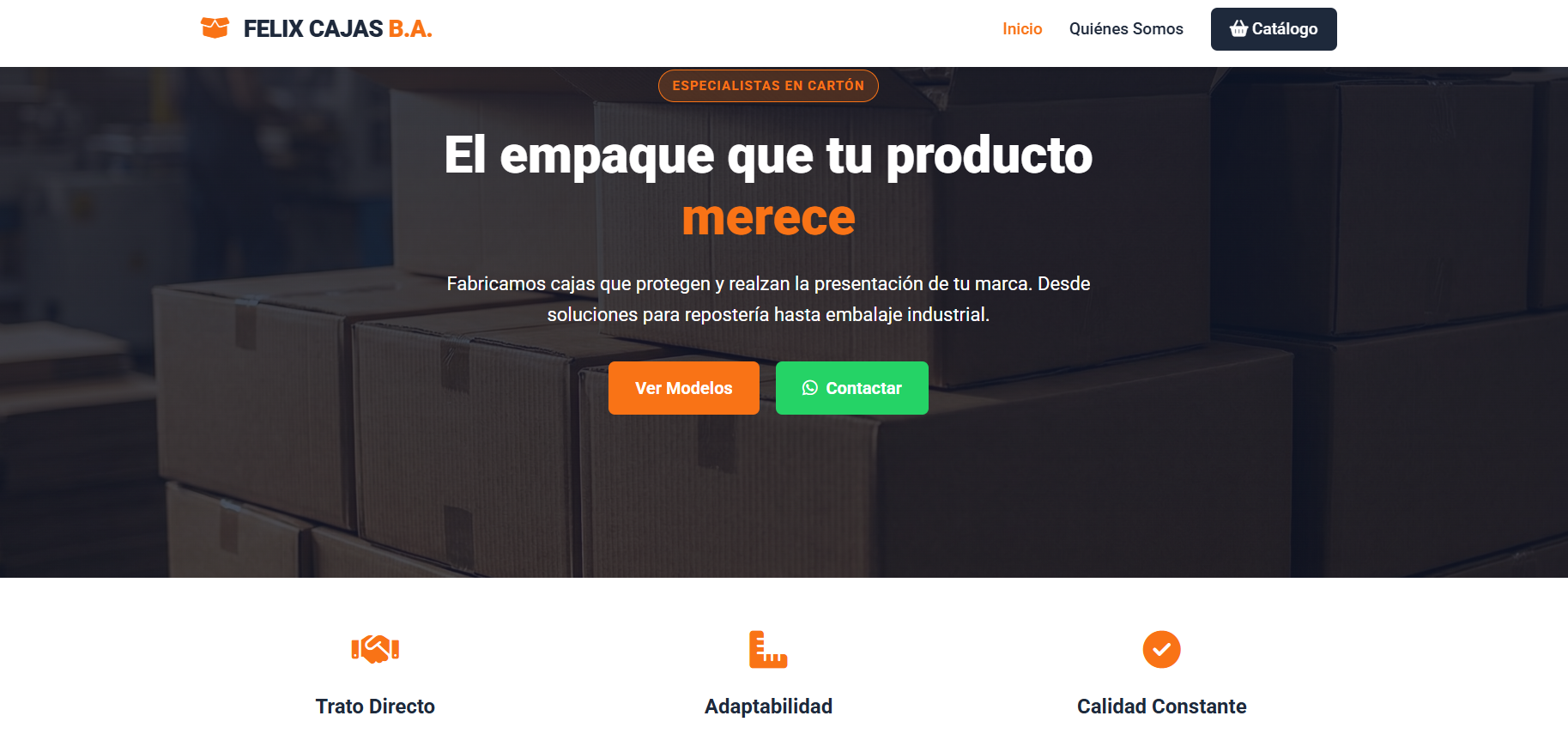 FBA Cajas - Plataforma B2B preview