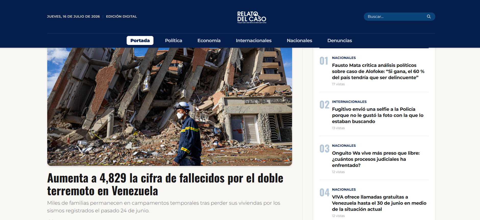 RelatodelCaso - Web de reportajes preview